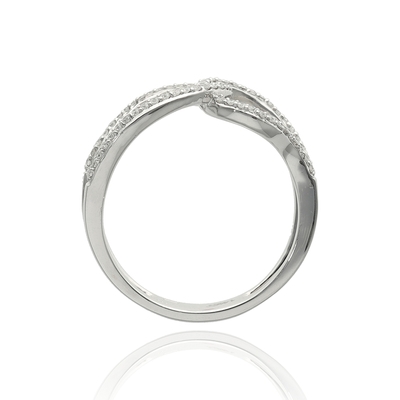 Fehér arany gyűrű 53-as méret (B28189_4I)